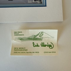 Rick Morley “First Snow” Mt. Rainier Signed Photography Matted Print 8×10