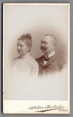 CDV Photo: Pair Hans & Hedwig, Neisse Silesia Today Nysa Poland 1901 C2153