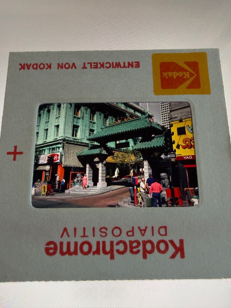 Slide 35mm Slide Dragon Gate Entrance Chinatown San Francisco, California USA 26