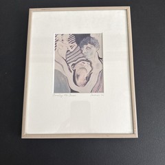 Louise Werner Art Signed Framed 1994 Photo Reproduction Small Creating The Dance