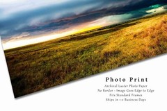 Storm Photography Print: Kansas Supercell Thunderstorm Prairie Western Photo