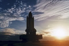 New Photo: NASA Rollout of Shuttle Discovery, Mission STS-8 – 6 Sizes!