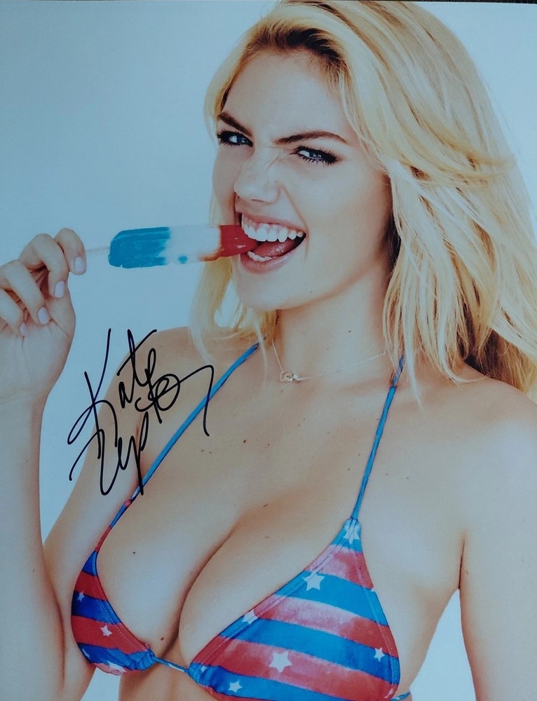 KATE UPTON V.S. , Playboy & SI Model Hand Signed 8.5×11 Autograph KC STARS COA