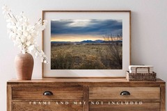 Rocky Mountains Photography Print: Raton New Mexico Sunrise Western Landscape