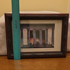 Matted & Framed Color Landscape Photograph The Lincoln Memorial, Washington DC