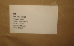 Original 1997 PEDRO MEYER ‘Portal’ PHOTOGRAPH – Important MEXICAN Contemporary
