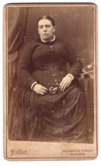 Photograph Halket, Glasgow, Jamaica Street 25, Woman Sitting in Dark Dress