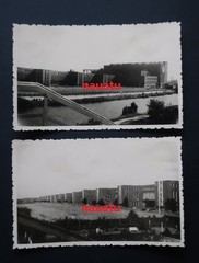 Genuine 2x Photos Wolfsburg Volkswagen Plant and VW Beetle 1952