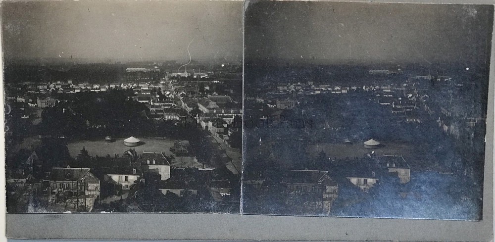 City To Identify Stereo Photography Amateur Vintage Analog