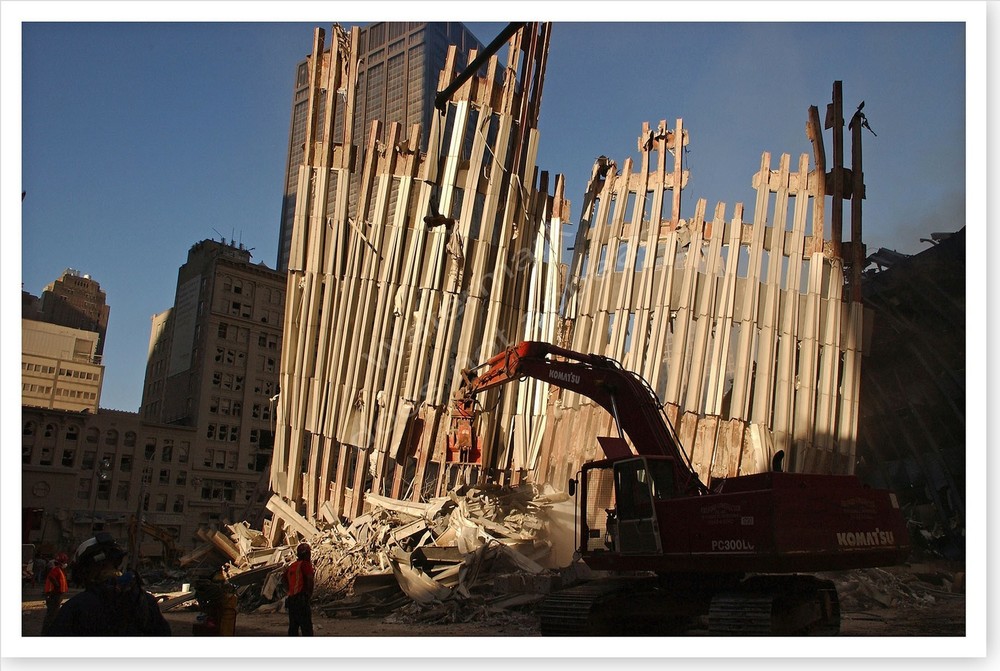World Trade Center 9/11 Aftermath Debris Cleanup Ground Zero Silver Halide Photo