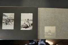 Photo album GDR travel pictures Bulgaria swimwear ticket drawing woman man view