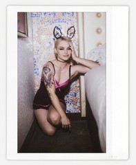 Art pinup bunny model Cheyanne Instax Wide Instant Film Print Fujifilm