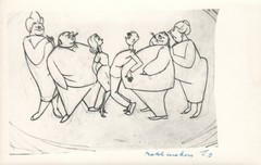 1964 RARE John Olday Real Photo SIGNED Satirical Cartoon Match Makers POSTCARD