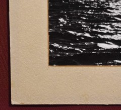 Vintage Photograph Print, Possibly Silver Gelatin, Featuring a Three Masted Ship