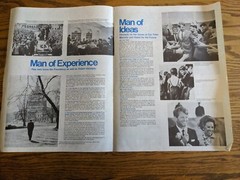 1968 RFK ROBERT BOBBY KENNEDY POSTER PAMPHLET INDIANA MEY 7TH RARE VTG