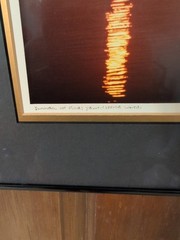 R.C. Fulwiler » Summer Of Fire» Yellowstone Lake Signed Matted Framed Photo