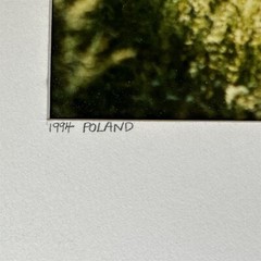 Vintage Photo St Casimir Poland 1994 Statue Garden Mark Saban matted 5 x 7