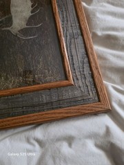 Tim DePuydt Framed Moose Photo Print 18×31 Rustic Montana Cabin Wildlife Art VTG