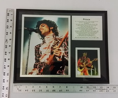 Prince Retrospective Memorial Framed Photos and Biography Double Matted #J4039