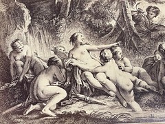Curiosa Albumen Photograph Engraving François Boucher A. Calavas Paris 1875