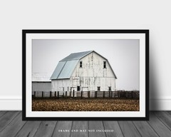 Barn Photography Print: Illinois Midwest Rustic Farm Country Rural Photo