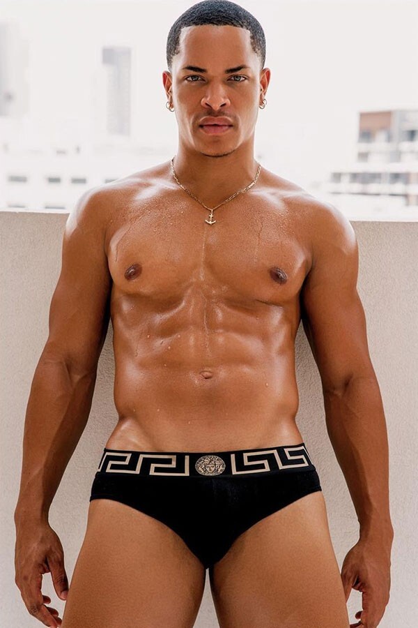 [O445] Handsome Man Cute Male Model Showing Off Body Physique Art Photography
