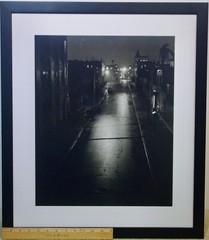 Fine Art Photo- Framed Signed Tyco Lewis- Grotten – Rainy Street at Night 2000