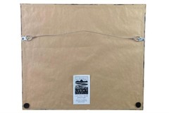 Framed 1998 Canal Photograph with Bridges Fishing Boats Gold Frame 12.5×14.5″