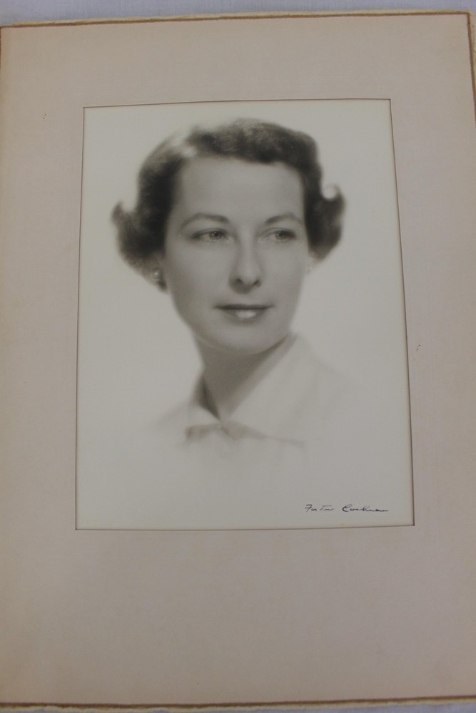 Vintage Joseph Doweran Portrait Photograph Woman Matted Signed Studio Print
