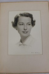 Vintage Joseph Doweran Portrait Photograph Woman Matted Signed Studio Print