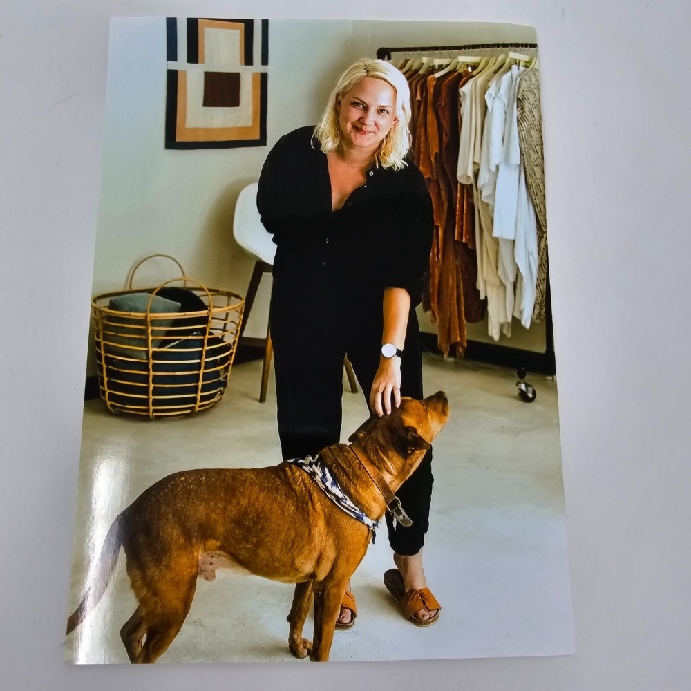 Photo Art Woman and Dog Modern Photography 5×7