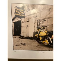 Harley-Davidson fine art photoJan Kaulins Signed Limited Ed Hand-Colored Framed