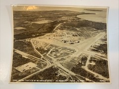 1943 WWII Real Photo Elmendorf Field, Alaska 9” x 7”, U.S. Army Air Corps