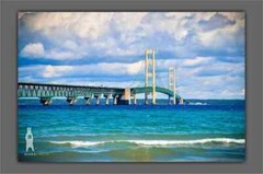 Mackinac Bridge Photography Prints, Mackinaw City MI, Upper Peninsula Wall Art