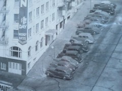 Old Canada Downtown photograph, Urban Life, Old Cars