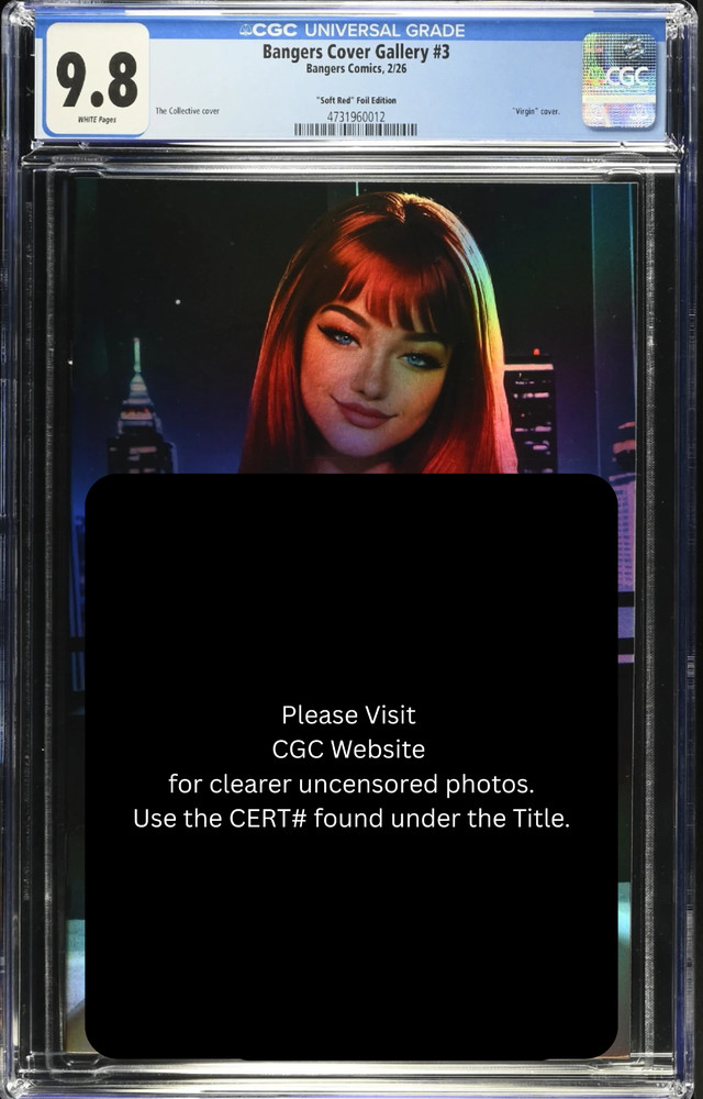 FOIL ~ Bangers Comics Mary Jane MJ Cosplay VIRGIN Full Chase FOIL LE 10 CGC 9.8