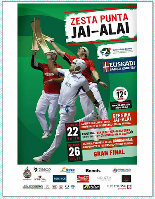 8 1/2 x 11″ COLOR PRINT of a BEAUTIFUL JAI ALAI POSTER #7