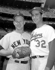 Whitey Ford and Sandy Koufax 1963 World Series Photograph Print 11″x14″