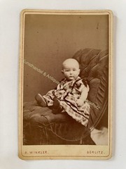 orig. CDV photo photography picture old child fashion around 1890 A. Winkler Görlitz