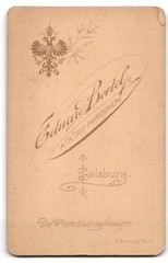 Photography Eduard Bertel, Salzburg, portrait of a woman CDV/cabinet photo