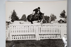 Vintage Film Photo France Equestrian Horse Show Jumping 18X24cm 1970
