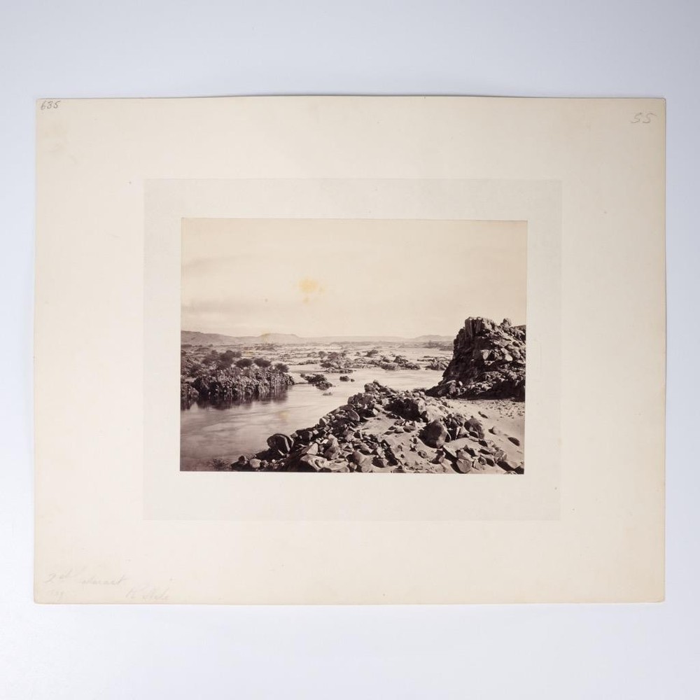 Francis Frith British Albumen Photograph Nile Second Cataract Egypt 19th C