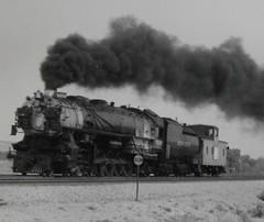 UNION PACIFIC 9000 Locomotive 8×10 Photograph Vtg 50s OOAK Railway Railroad SLOW