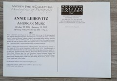 Annie Leibovitz 2001 Promotional Card For American Music at Andrew Smith Gallery