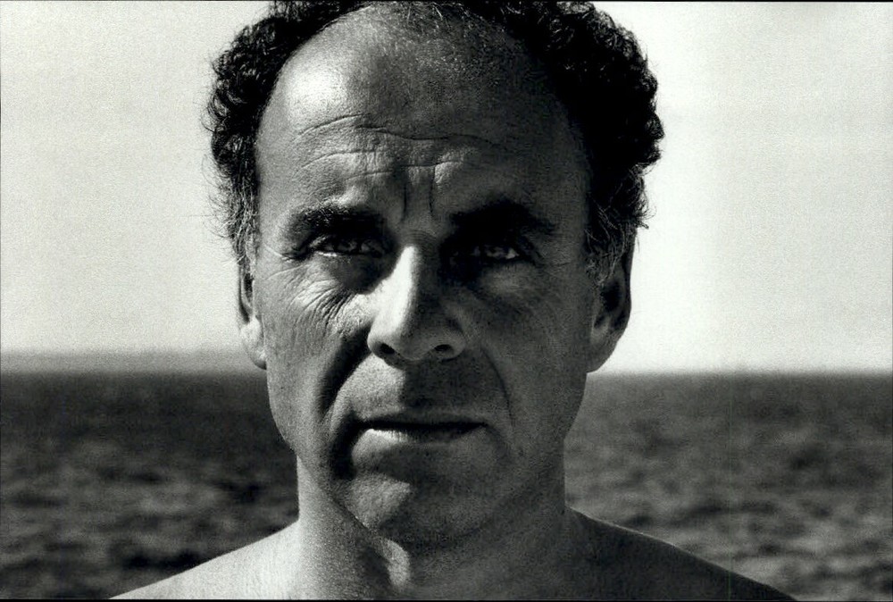 1987 Helmut Newton Ralph Gibson Near Ocean Portrait Art Photo Gravure
