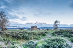 «John Moulton Barn» Grand Teton Nation Park 2022 (15 x 30″ Metal Photo Print)