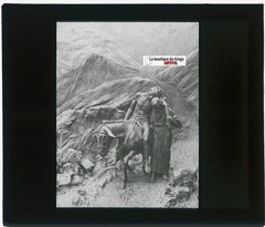 The Good Samaritan, Jesus, Photo Glass Plaque, Black & White, Positive 8.5×10 Cm