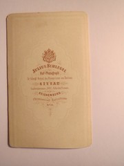 Zittau – Reichenberg – 1866 – sitting girl – young woman in crinoline / CDV