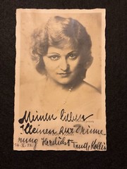❤️Beautiful Mrs. Trude Kollin Operetta Singer Signed 1933 German Reich 9×14