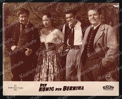 orig Farbfoto Der König der Bernina Alfred Böhm Ellen Schwiers Pontresina 1957